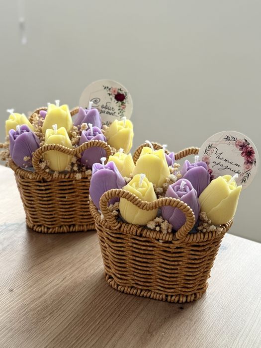 Персонализирани свещи от соев восък/Подарък за всеки повод