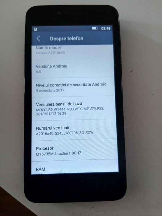 Mobil lenovo la liber 2 cartele