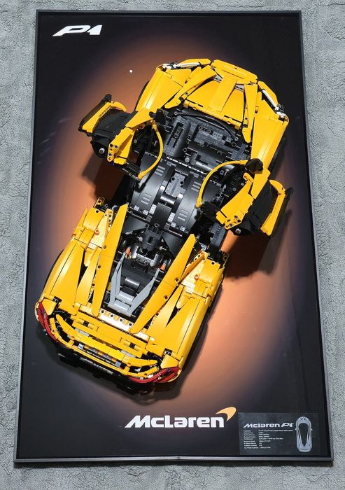 Конструктор лего McLaren P1, картина лего, рамка Lego