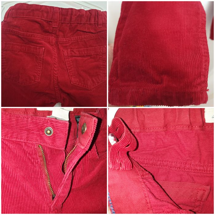 H&M Детски джинси от рипсено кадифе 116-122см.