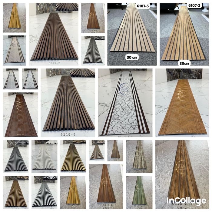 Бамбуковые и шпон панели