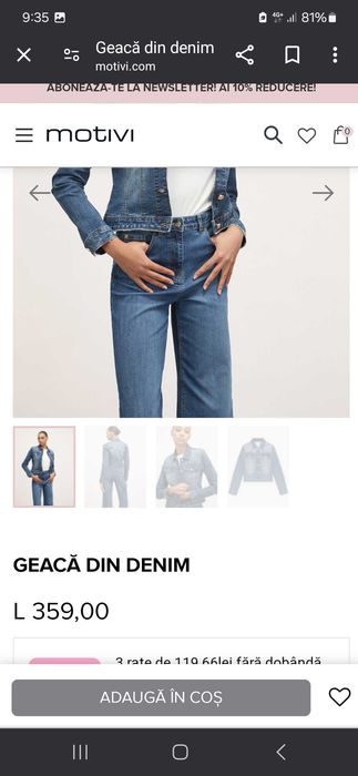 Geaca denim Motivi, marimea S