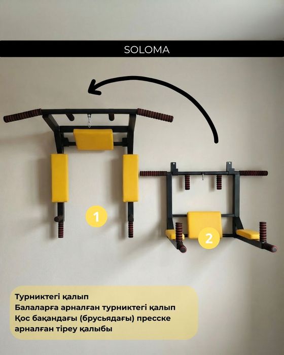 Турник настенный 3в1