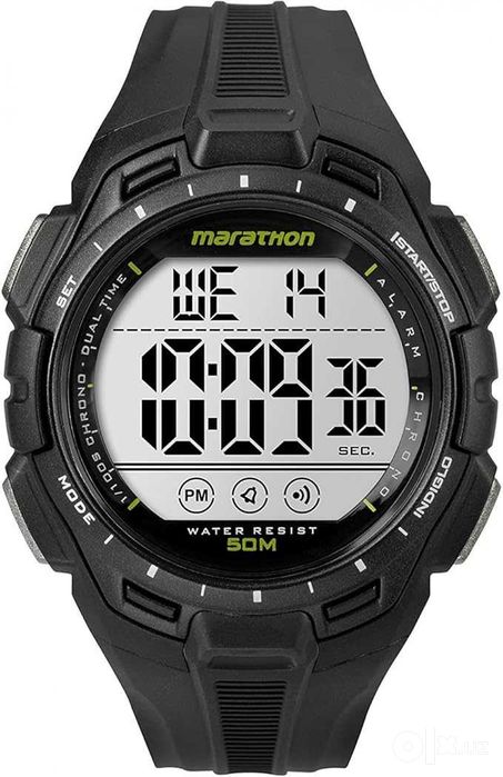 Мужские цифровые часы Marathon by Timex TW5K94800 с черным ремешком