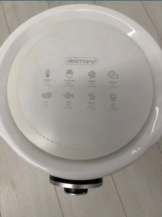 Почти неизползван и функционален Delimano, Еър Фрайър, Бял, 3,5 l,