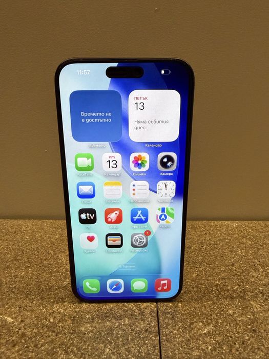 Перфектен! iPhone 15 Pro Max 256GB Blue Titanium 91% Battery