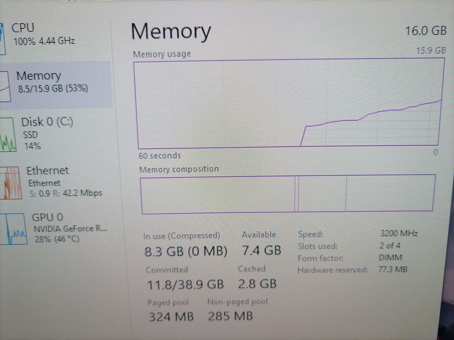 Memorii Ram kingston fury rgb ddr4 3200mhz 16 gb ram