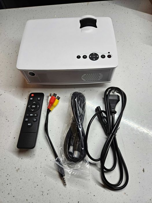 Proiector mini portabil, 120 Ansi lumeni, 800p, alb, Livrare Gratuita