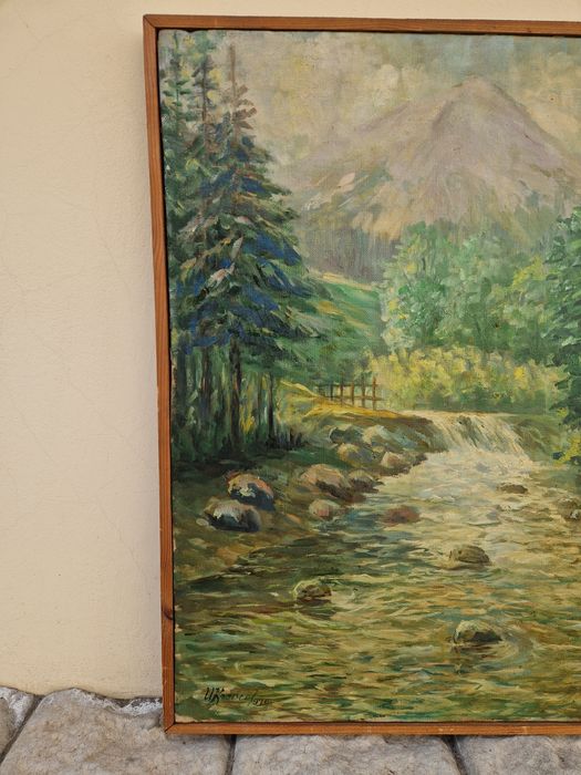 Иван Кънчев- Масло пейзаж платно- 1970 г.