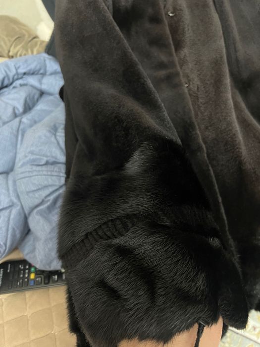 Стриженная норковая шуба