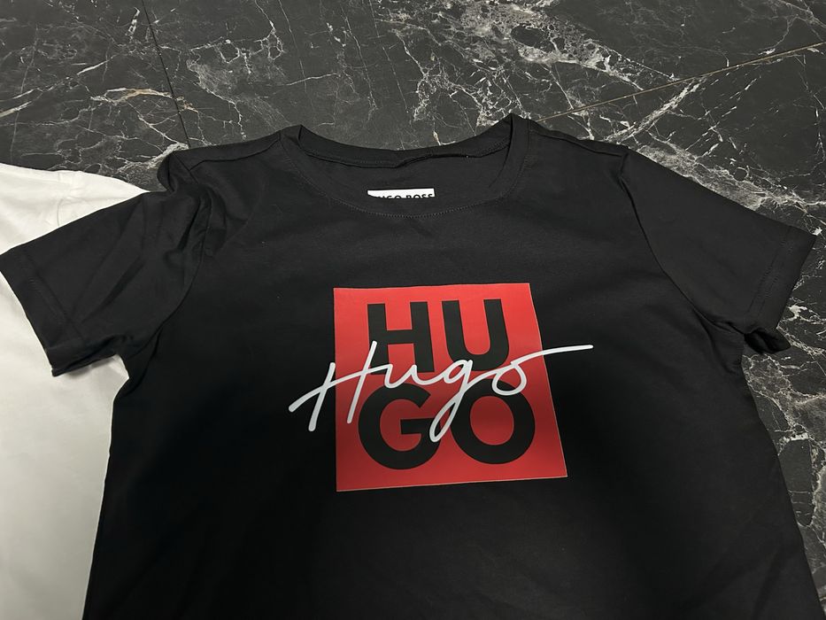 HUGO BOSS Дамска тениска с лого, размери S и М