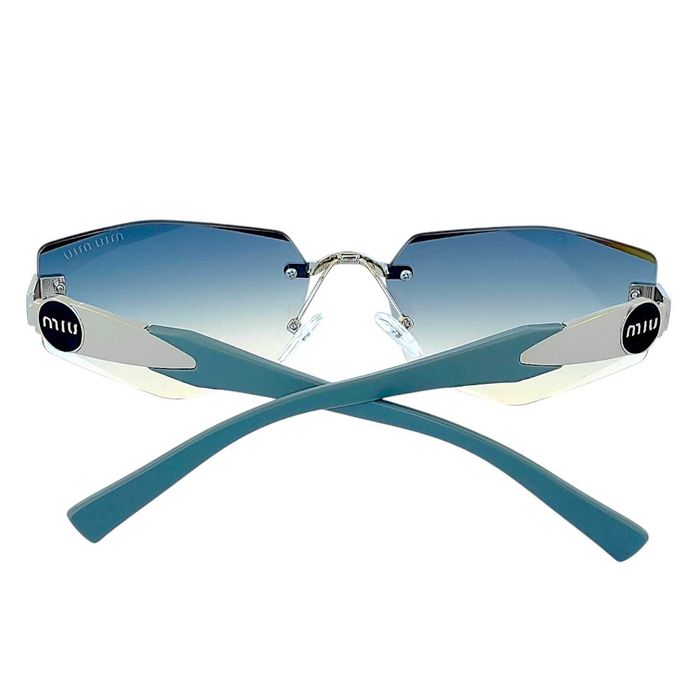Miu Miu 2026 дамски слънчеви очила –ромбоидни фасетирани стъкла UV400