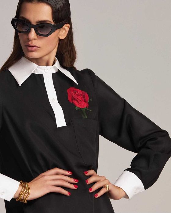 Mini shirt dress Bol by Oana Lupas