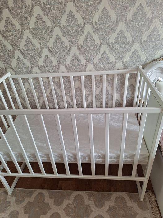 Детский кровать с матрасом