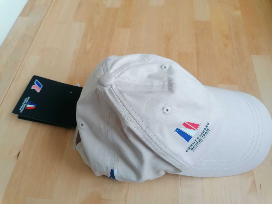 Șapcă K-Way Roberty Orient Express Team AC originală unisex BEJ nouă cu etichetă, regatta yachting sailing cap America’s Cup, ajustabilă, poze reale