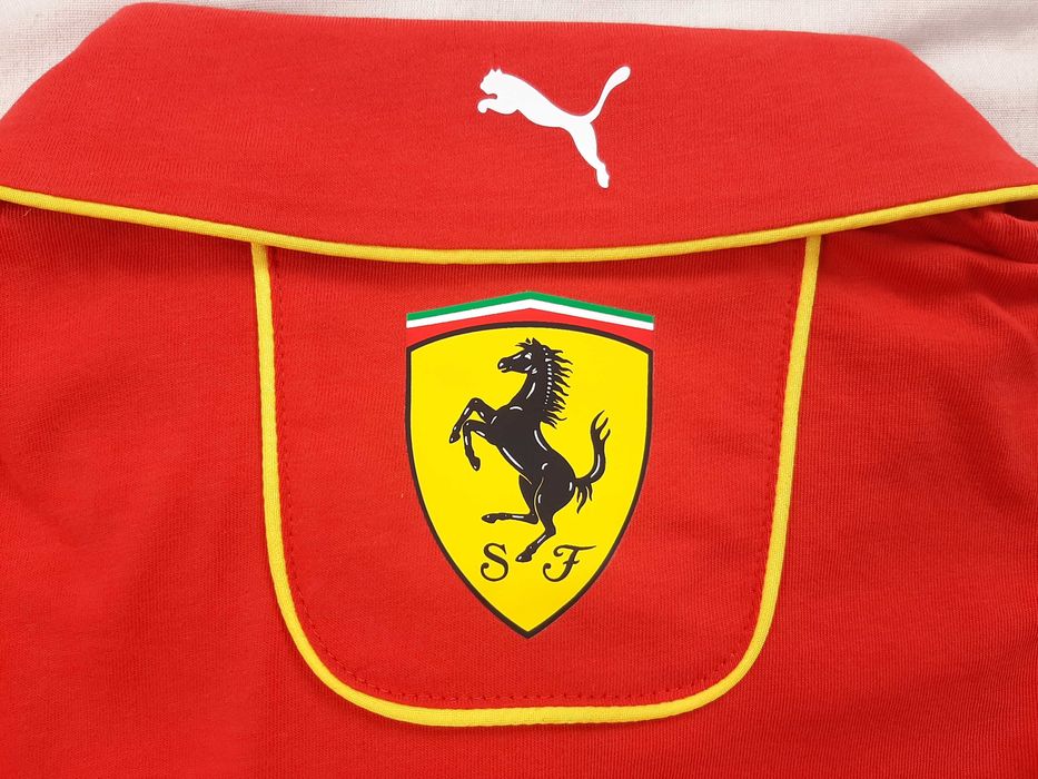 Puma Scuderia Ferrari F1 Team - Оригинална мъжка тениска с яка