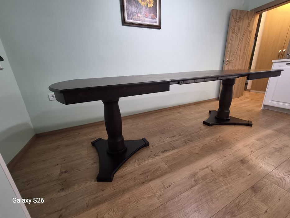 Трапезна маса Масив/МДФ - 160 х 90 см.