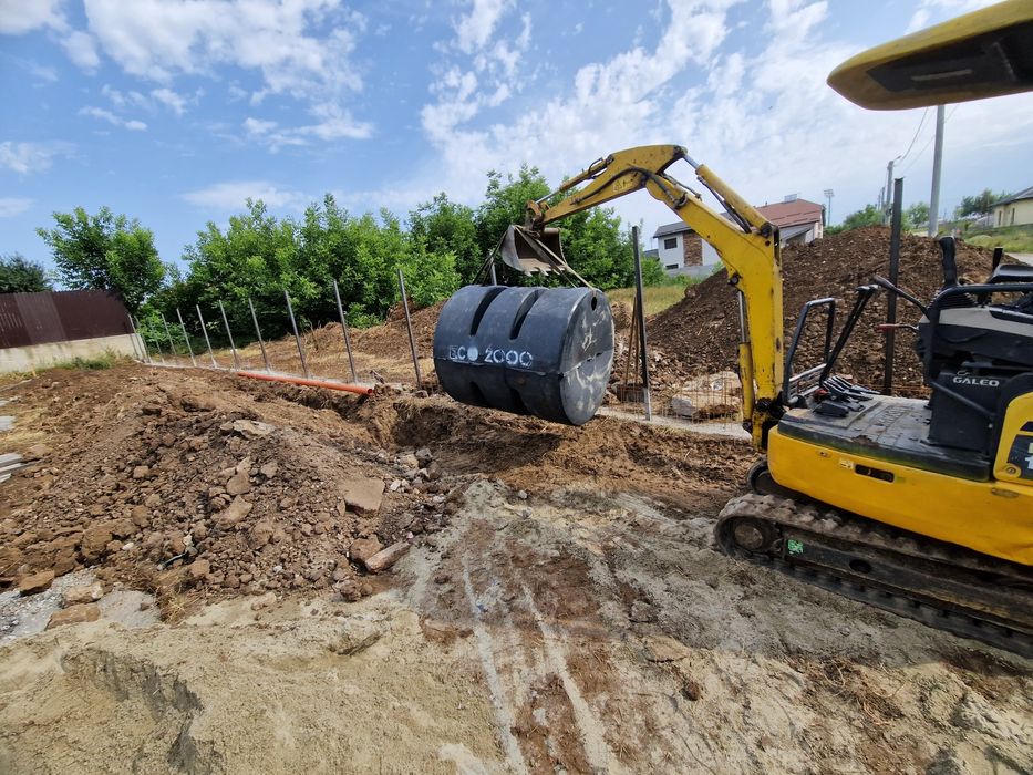 Miniexcavator Ilfov, dimensiuni reduse