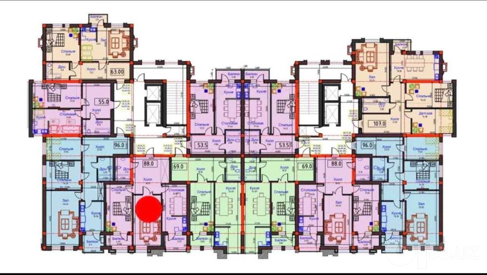 Gagarin avenue 88m2 srochna