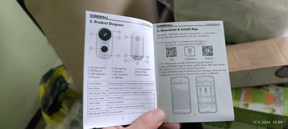 Vând camera Zumimall wifi