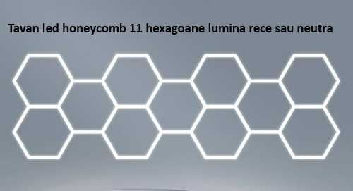 Tavane luminoase led honeycomb - 11 hexagoane 5,20/1,65m