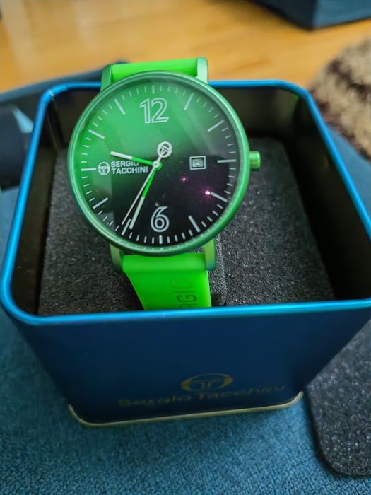 Ceas Sergio Tacchini verde, albastru și rosu