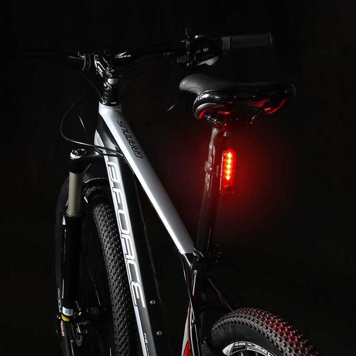 Комплект LED светлини за велосипед колело FORCE DOT USB, Фар и Стоп