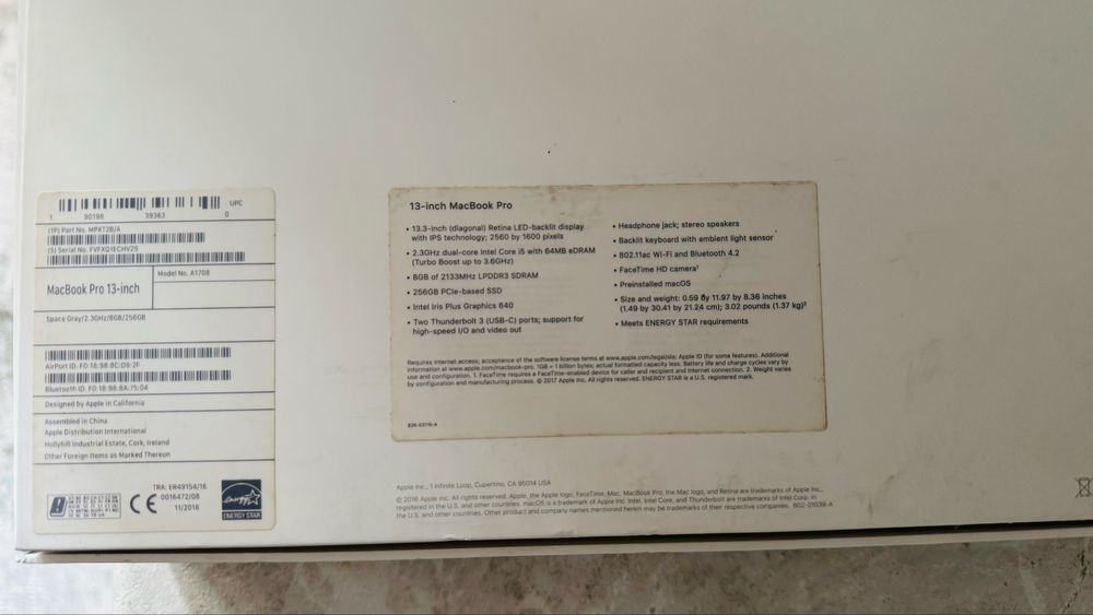 MacBook Pro | 2017 | Core i5 | Макбук Про 13 | 256 GB SSD