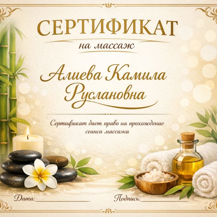 Массаж Астана раслабл