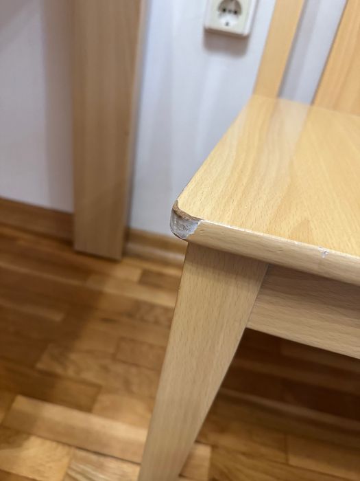 Маса за хранене, с 6 стола