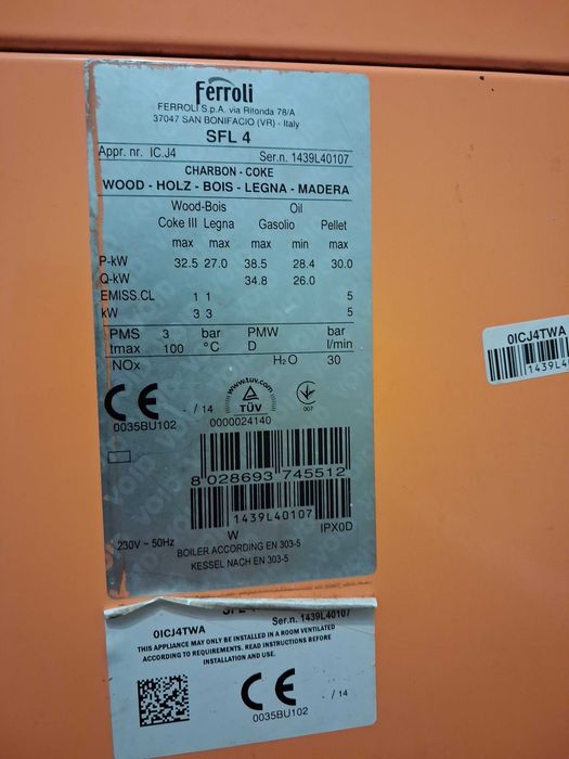 Centrala Fonta FERROLI SFL 4, 27 KW