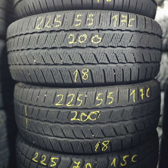2x 225/55/17C M+S CONTINENTAL 2018 Stare excelentă