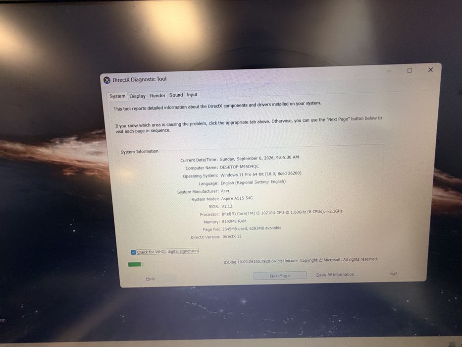 Laptop Acer ca nou i5 gen 10 cu video Dedicat (Garantie )-1100 ron