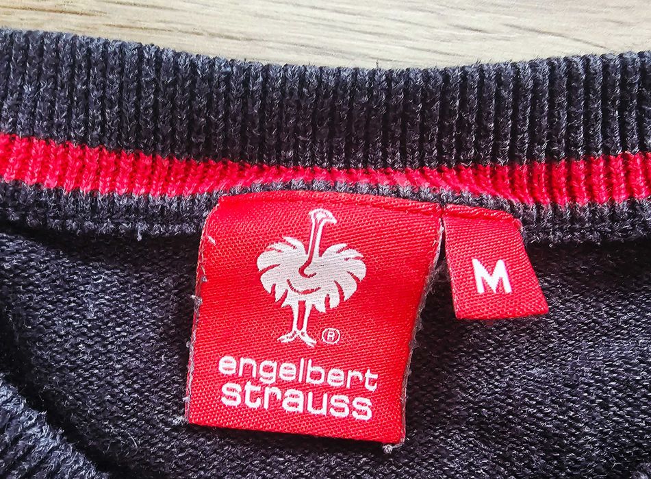 Pulover subțire Engelbert Strauss, mărimea M, culoarea gri Anthracite.