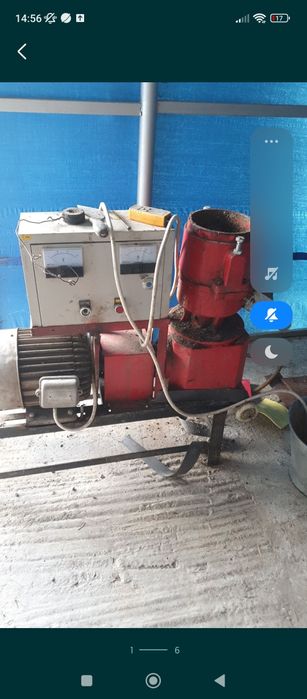 Se vinde linie peleți plus tocător trifazic.