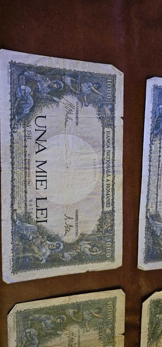 bancnote vechi una mie lei 1000 lei