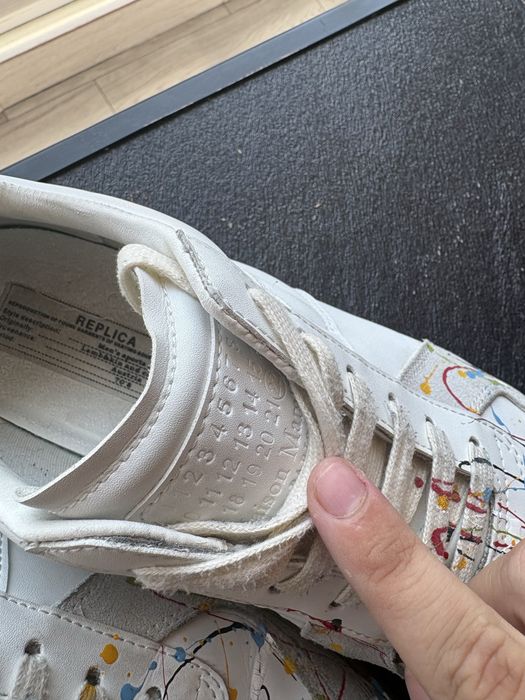 Maison Margiela gats painted white