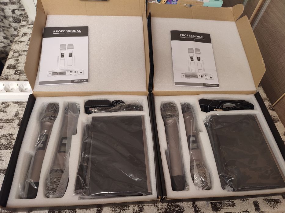 Microfoane wireless pentru repetiții cu ecou și EQ.