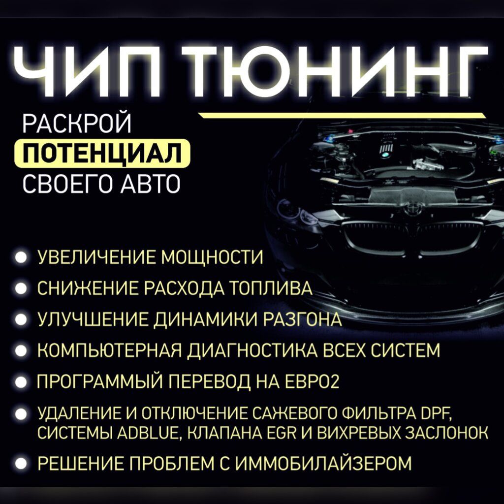 Чип-тюнинг, прошивка ЭБУ, Евро-4, Евро-2, Евро 0, отключение иммо - Тюнинг  Актобе на Olx