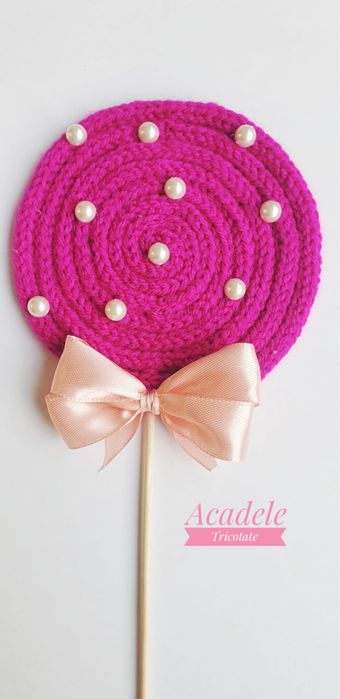 Decoratiune Acadele Tricotate Cadou mamica sau nou nascut