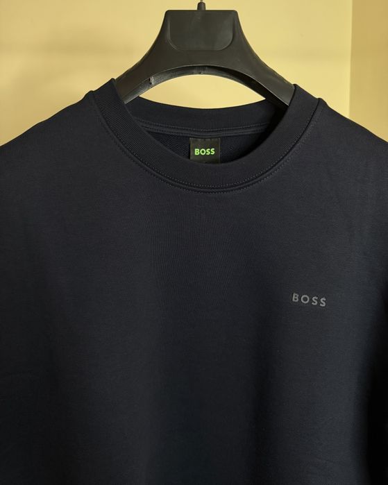 Hugo Boss bluză albastru marin 100% bumbac XXL
