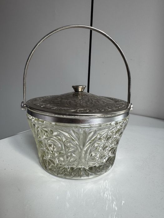 Сахарница из стекла винтаж СССР