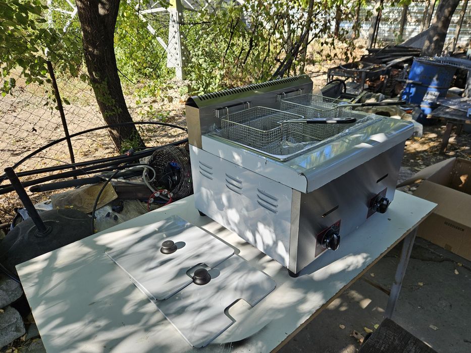 Фритюрник специално за пържене на мекици понички голяма вана