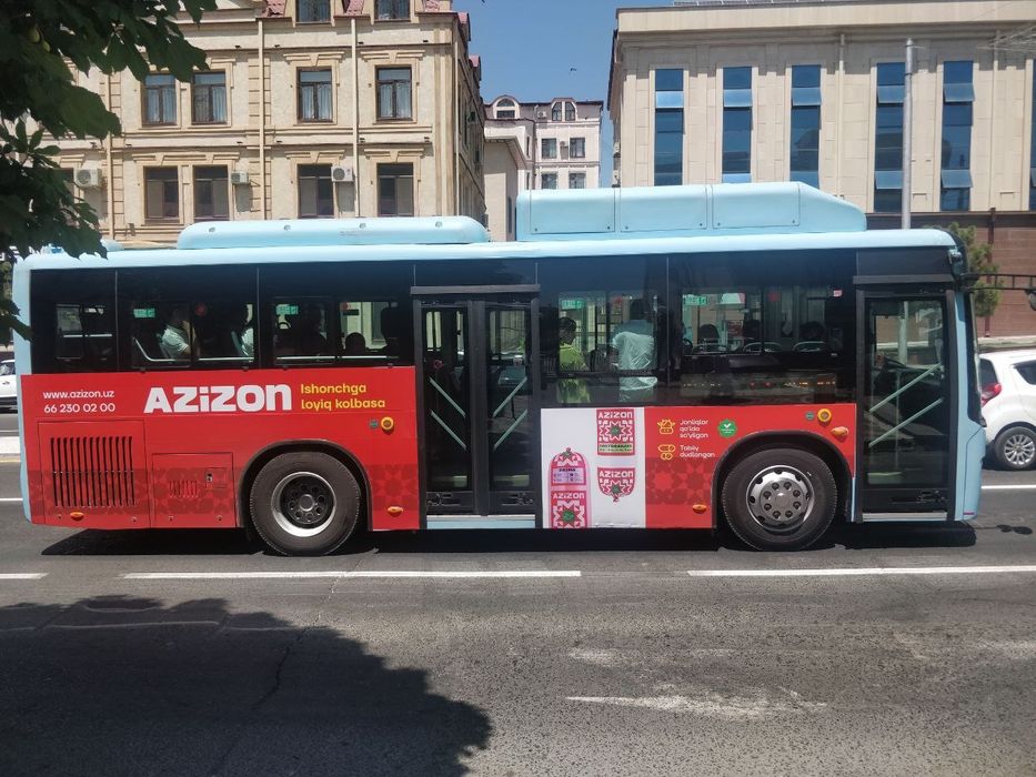 Samarqanda led ekran, bilbo'rdl, avto'buslarda reklama