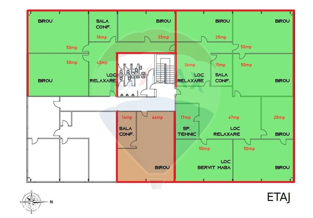 0 % COMISION - Spatiu de birouri de inchiriat - Tetarom