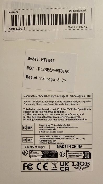 Smartwatch LIGE BW1847