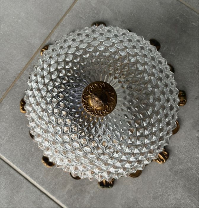 Plafoniera cristal cu bronz