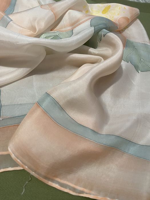 Дамски  шал естествена коприна