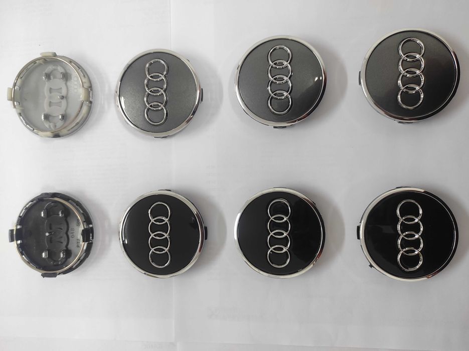 Капачки за Джанти АУДИ/AUDI 60, 61, 68, 69 мм. Цвят: Сребро и черно.