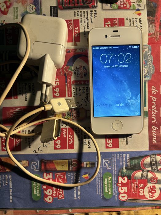 telefon de colectie iphone 4, 16 gb stare buna
